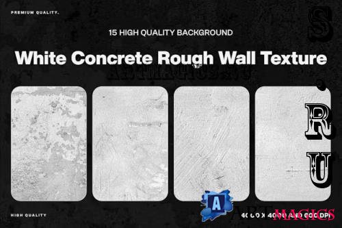 15 White Concrete Rough Wall Texture - U4WBUZW