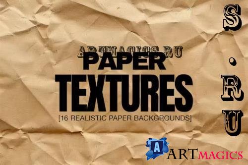 16 Crumpled Paper Textures - 8WDJNH2
