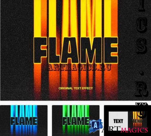 Flame Fading Text Effect - 92198544