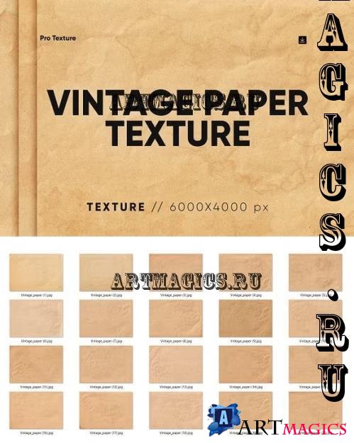 20 Vintage Paper Texture HQ - 95139786