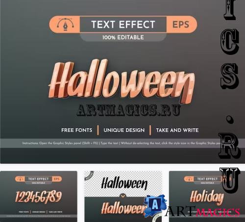 Halloween Editable Text Effect - 92446316