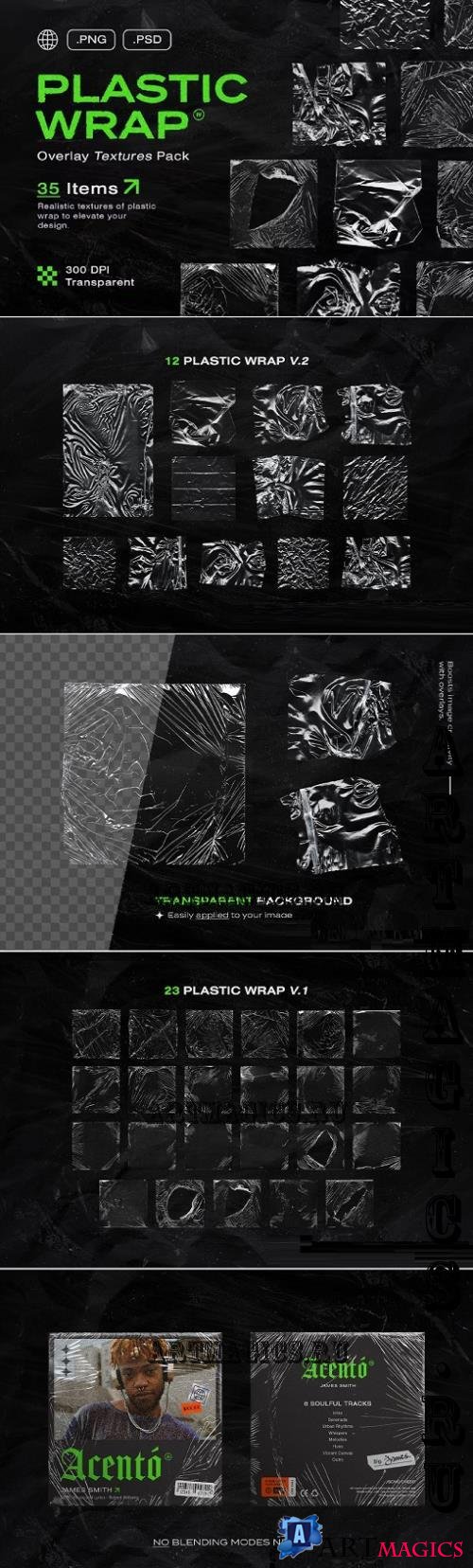 Plastic Wrap Overlay Textures Pack - 4EQWLNH