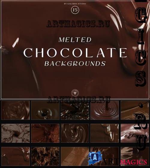 Melted Chocolate Backgrounds - HKVKLYP