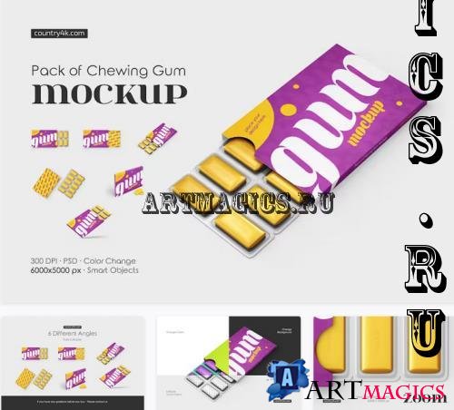 Pack of Chewing Gum Mockup Set - 92502424