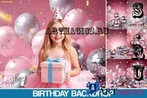 Birthday confetti backdrop party V1- 145901152