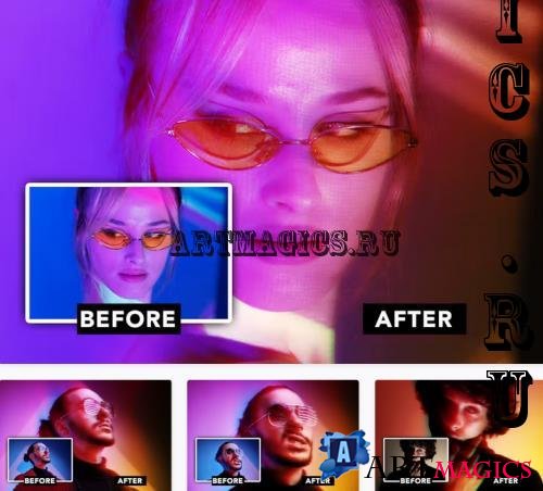 Cyber Color Glitch Image Effect - ST4HV47