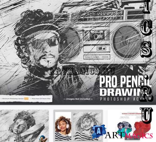 Pro Pencil Drawing Action - MHNPBV8