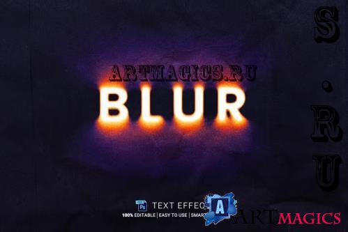 Blur Editable Text Effect - RUE65QA