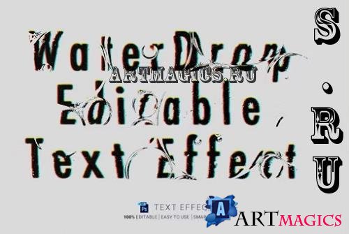 WaterDrop Text Effect - QPDKW88