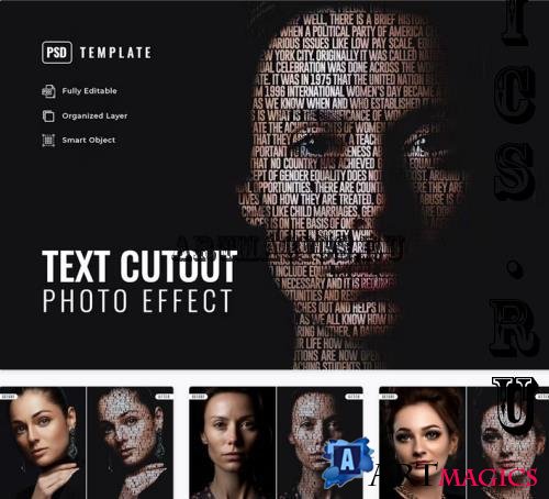 Text Cutout Photo Effect - XJKPYXH
