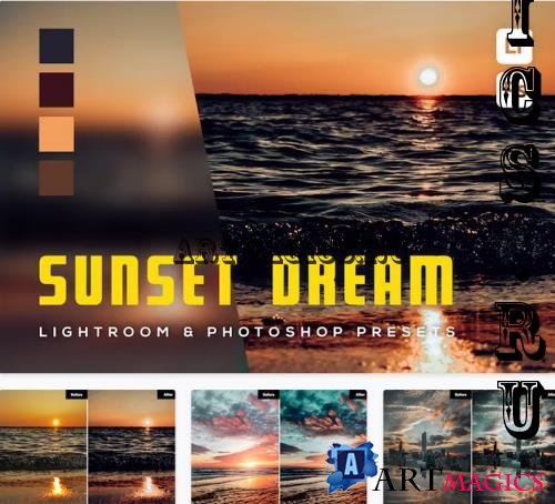 6 Sunset dream Lightroom and Photoshop Presets - C2DVFAW