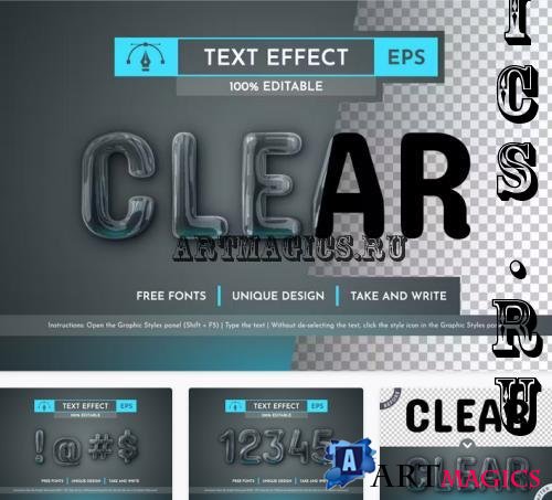 Clear Editable Text Effect - 196280193