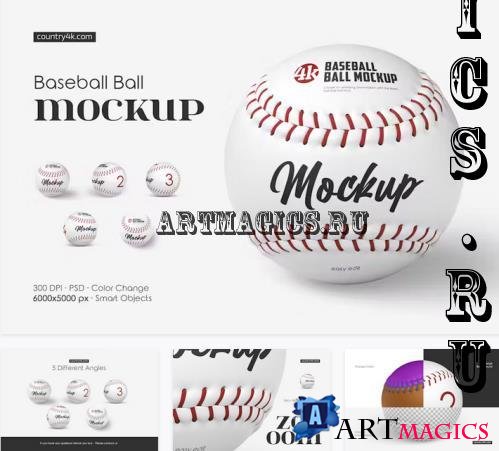 Baseball Ball Mockup Set - 234738989