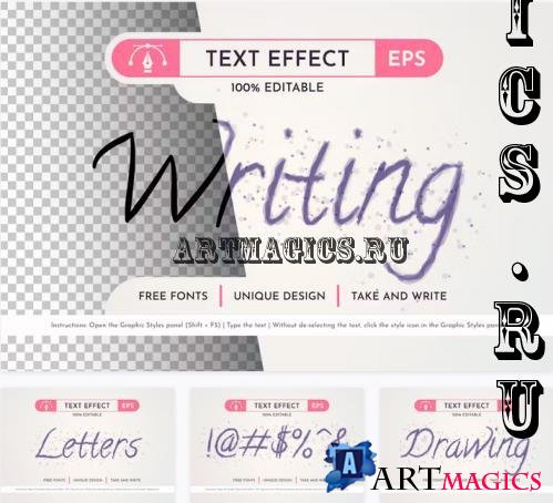 Writing Text Effect, Graphic Style - 196283654