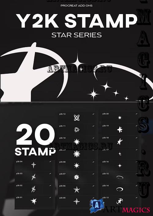 Y2K Star Stamp - R2RE77U