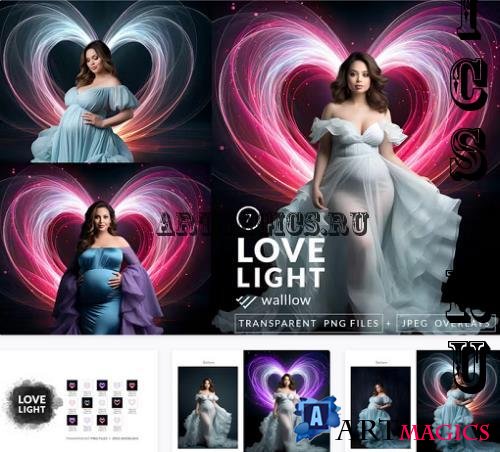 Valentine Heart Photoshop Overlay- 92058016