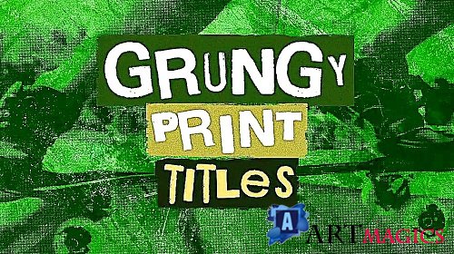 Grungy Print Titles 2373273 - Motion Graphics Templates