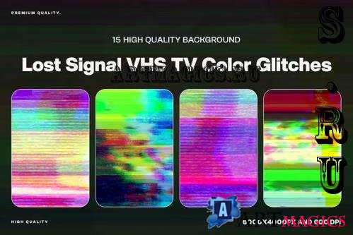 Lost Signal VHS TV Color Glitch - VXKQ5NN