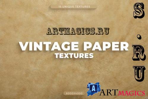 15 Vintage Paper Textures - GV2HUTP