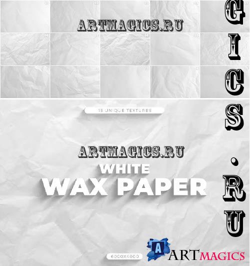 15 White Wax Paper Textures - MD8AB9V