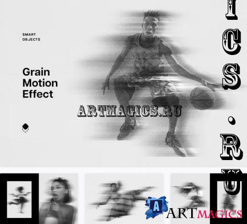 Grain Motion Photo Effect - 244665262