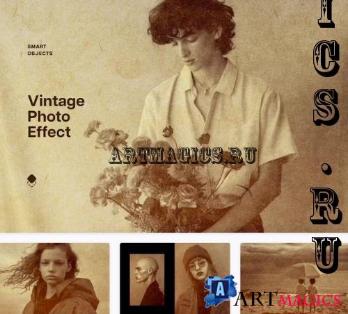 Vintage Sepia Photo Effect - 244656501