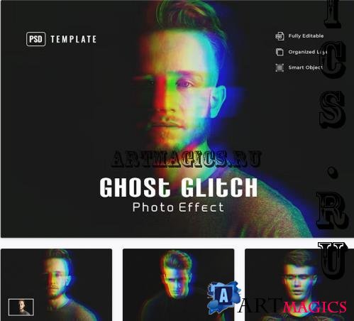 Ghost Glitch Photo Effect - 3RFT597
