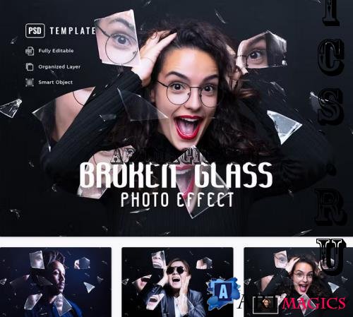 Broken Glass Photo Effect - 4B99DES