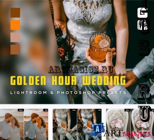 6 Golden Hour Wedding Lightroom Presets - U4MW3XE