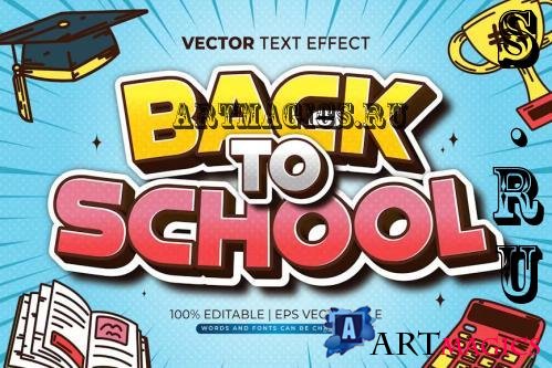 Back To School Editable Text Effect - CSD77DZ