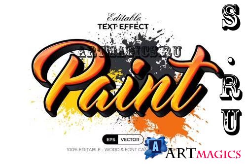 Paint Text Effect Graffiti Style - 260616409