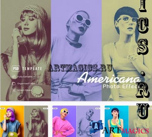 Americana Photo Effect - LBJW52B