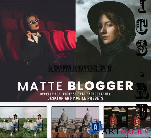 Matte Blogger- Desktop and Mobile Presets - LCUKM6Q