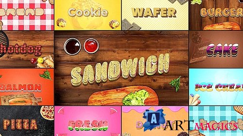 Food Text Effects 2574273 - Project for After Effects 