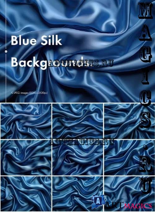 Blue Silk Backgrounds -  VJJPFPF