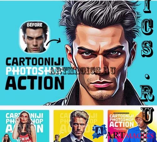 CartooNiji Photoshop Action - 279912979