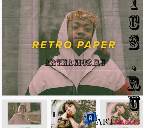 Retro Paper Texture PSD Photo Effect - ASEU7TN