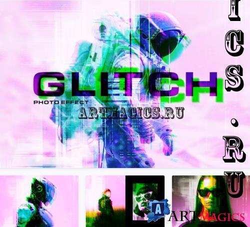 Distort Glitch Photo Effect - PYUR9TD