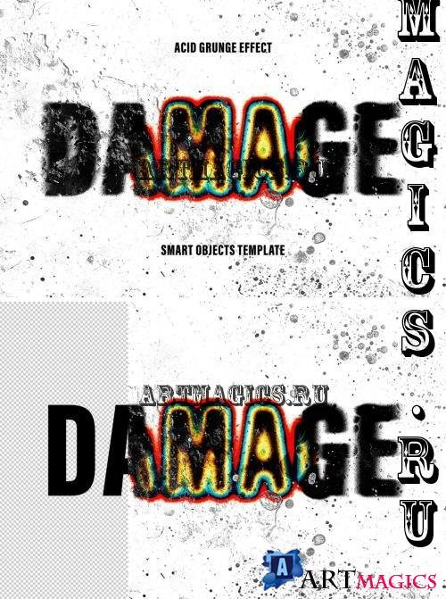 Damage Distortion Text Effect