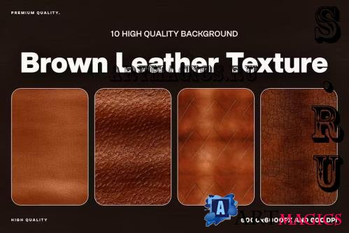 10 Brown Leather Texture Background - 2SN2YZF