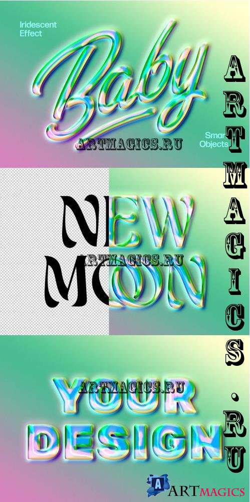 Holo Glow Text & Logo Effect - 272595085