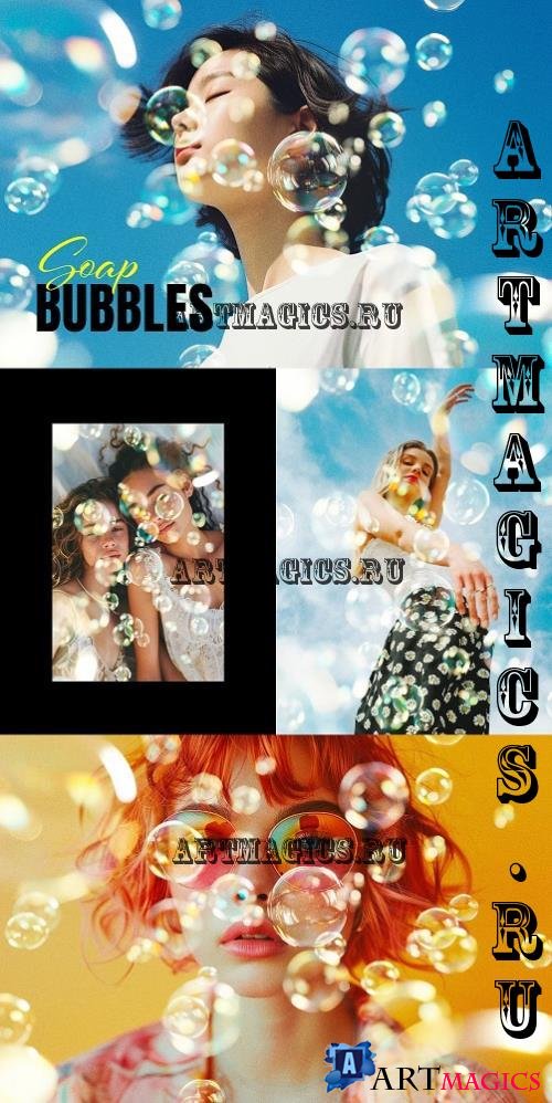 Bubbles Overlay Photo Effect - 280537262