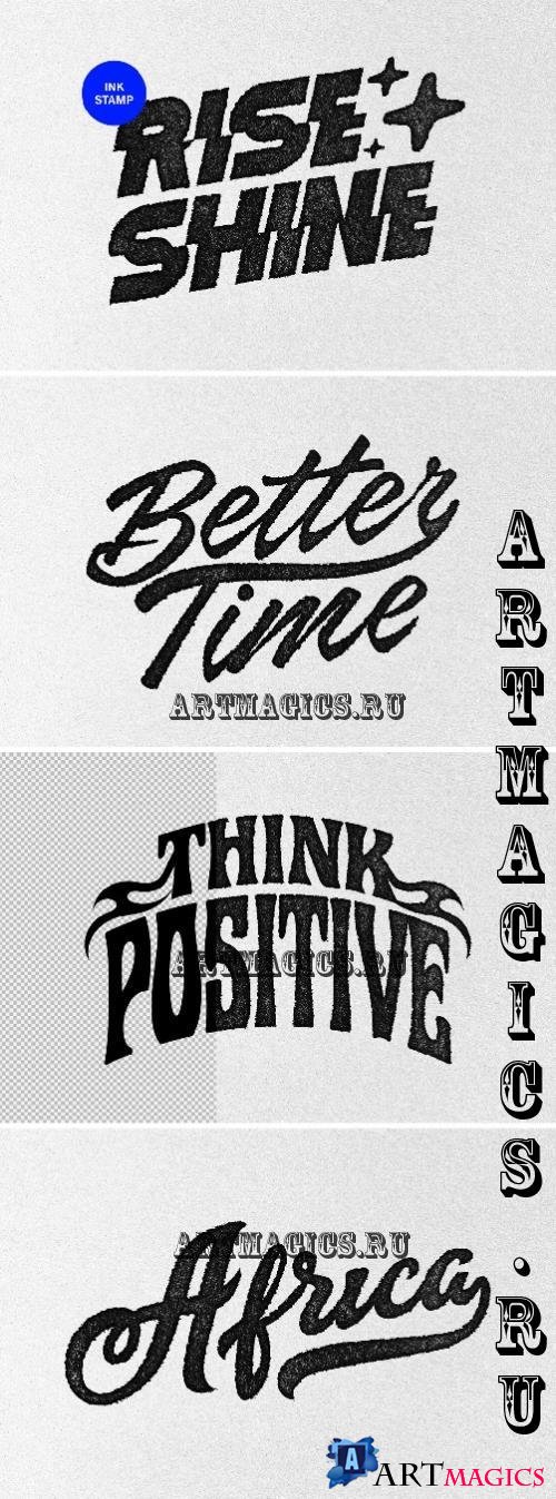 Ink Stamp Text & Logo Effect - 280187024