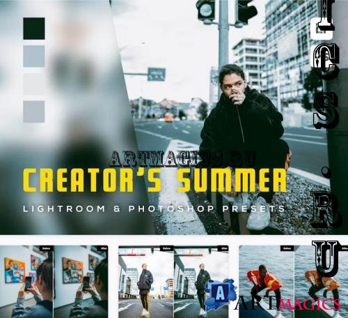 6 Creator's Summer Lightroom and Photoshop Presets - TQ7Q7N9