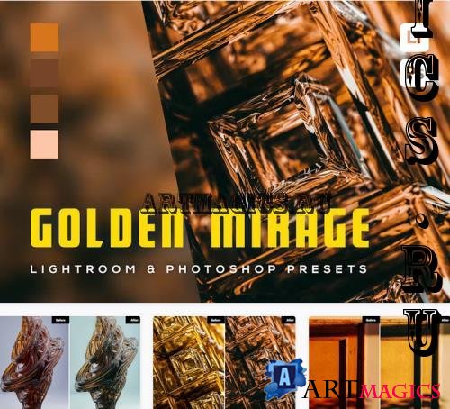 6 Golden Mirage Lightroom and Photoshop Presets - KVTG5U5