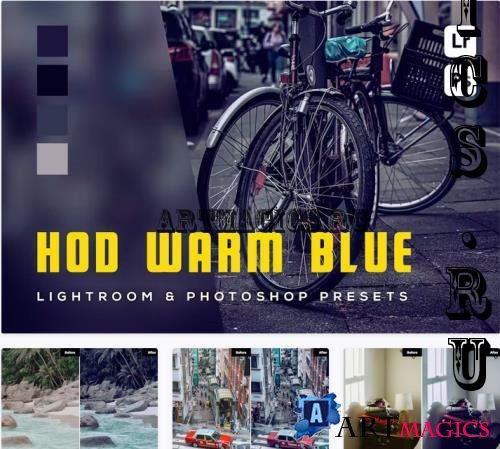 6 Hod Warm blue Lightroom and Photoshop Presets - 8U2LSMN