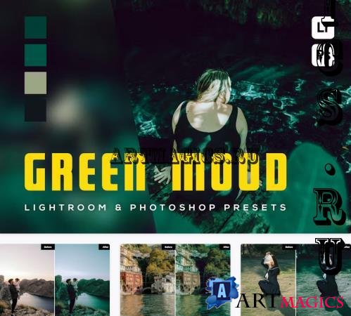 6  Green Mood Lightroom and Photoshop Presets - JL4KURK