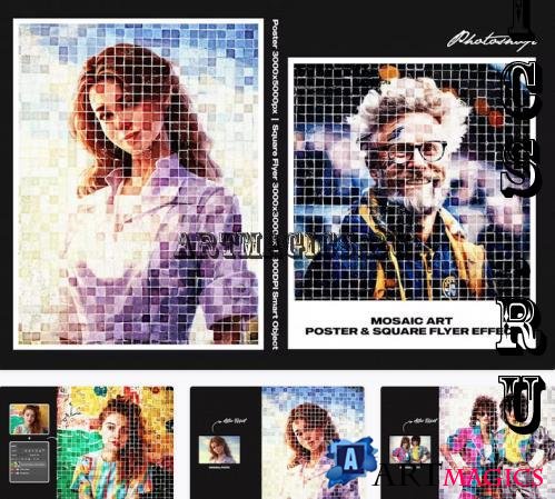 Mosaic Art for Square and Poster Effect - 85B2TAY