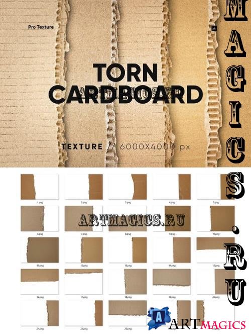 25 Ripped Cardboard Overlay - 278871995