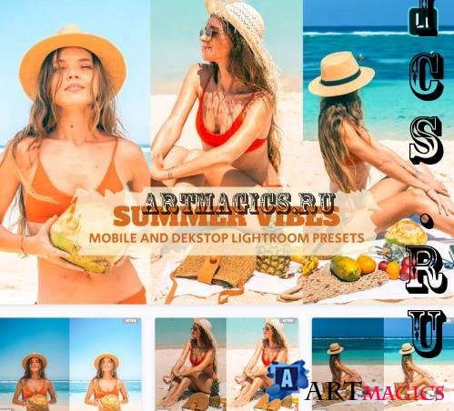 Summer Vibes Lightroom Presets Dekstop and Mobile - 6SJF73U